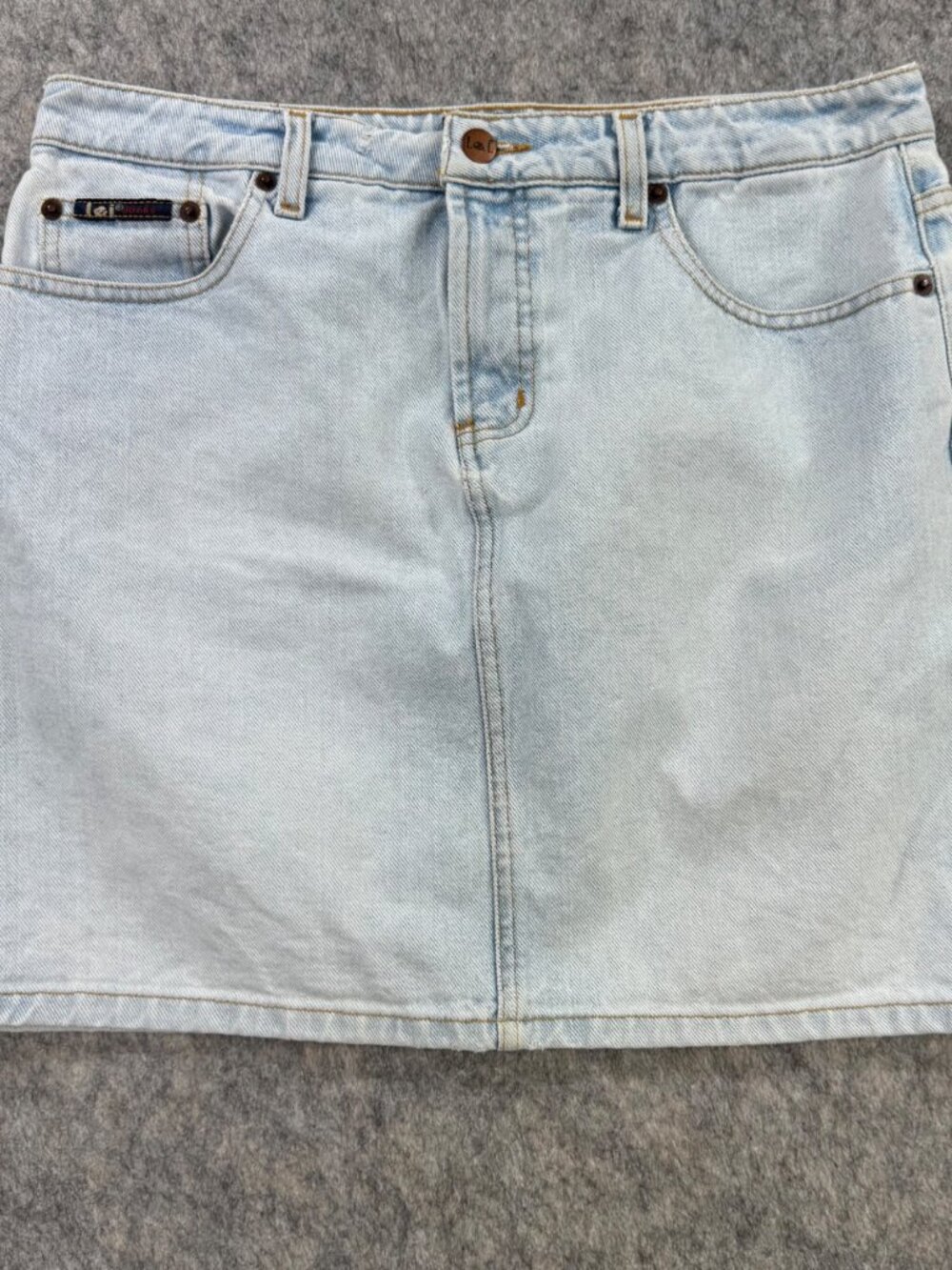 LEI Denim Mini Skirt Light Wash Sz 11 Y2K